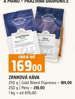 Terno Zrnková káva nabídka