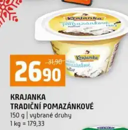 Terno Krajanka tradiční pomazánkové nabídka