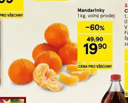 Tesco Mandarinky nabídka