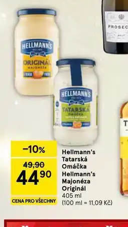 Tesco Hellmann´s tatarská omáčka, majonéza nabídka