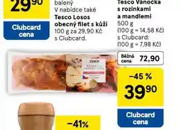Tesco Vánočka s rozinkami a mandlemi nabídka