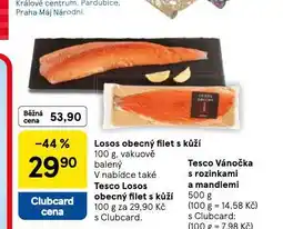 Tesco Losos obecný filet s kůží nabídka