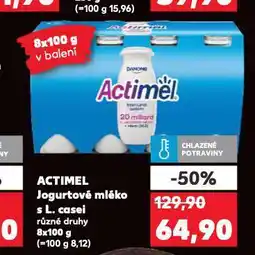 Kaufland Actimel jogurtové mléko nabídka
