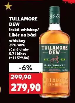 Kaufland Tullamore dew irská whiskey nabídka