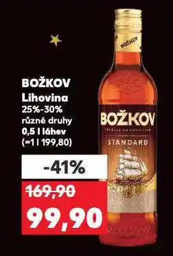 Kaufland Božkov lihovina nabídka
