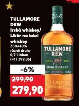 Kaufland Tullamore dew likér na bázi whisky nabídka