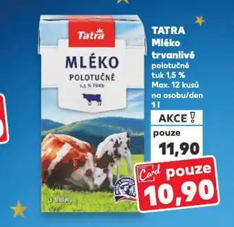 Kaufland Tatra trvanlivé mléko nabídka