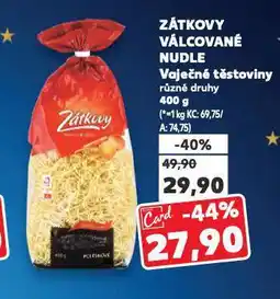 Kaufland Zátkovy válcované nudle nabídka