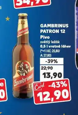 Kaufland Pivo gambrinus nabídka