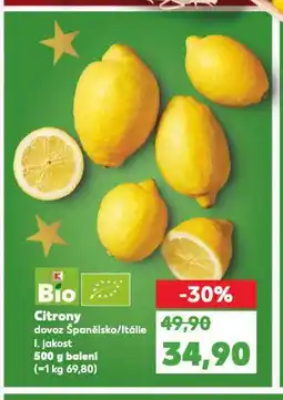 Kaufland Bio citrony nabídka