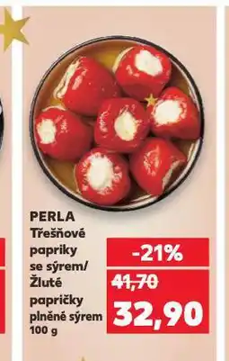 Kaufland Žluté papričky plněné sýrem nabídka