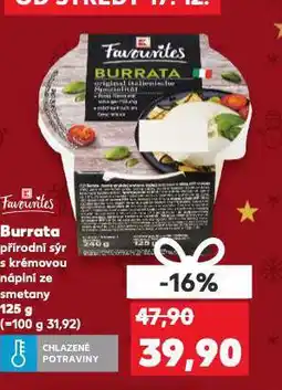 Kaufland Burrata nabídka