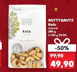 Kaufland Nutty&nutz kešu nabídka