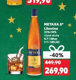Kaufland Metaxa 5 nabídka