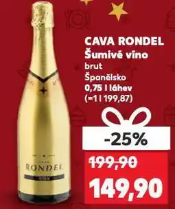 Kaufland Cava rondel šumivé víno nabídka