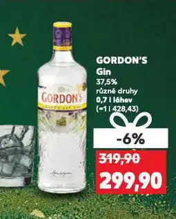 Kaufland Gordon's gin nabídka