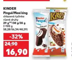 Kaufland Kinder pinguí nabídka