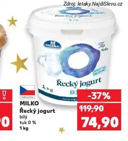 Kaufland Milko řecký jogurt nabídka