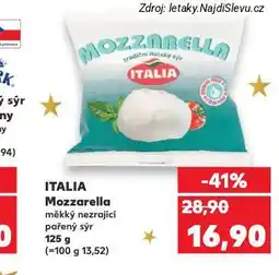 Kaufland Italia mozzarella nabídka