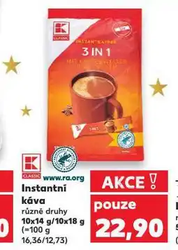 Kaufland Instantní káva nabídka
