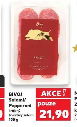 Kaufland Bivoj pepperoni nabídka