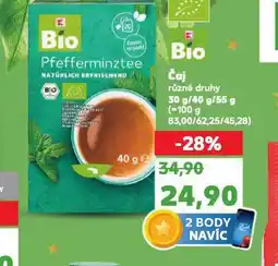 Kaufland Bio čaj nabídka