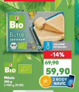 Kaufland Bio máslo nabídka