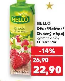 Kaufland Hello džus nabídka