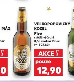 Kaufland Pivo velkopopovický kozel nabídka