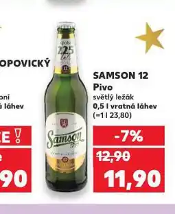 Kaufland Pivo samson 12 nabídka