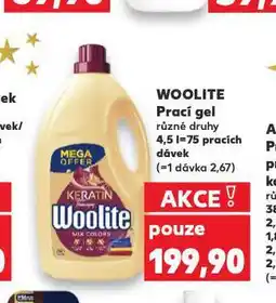 Kaufland Woolite prací gel nabídka
