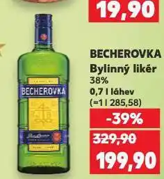 Kaufland Becherovka nabídka