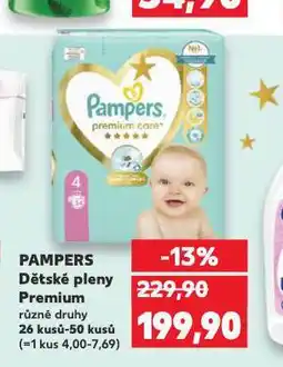 Kaufland Pampers dětské plenky nabídka