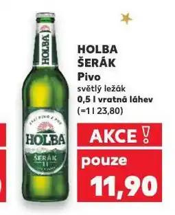 Kaufland Pivo holba šerák nabídka