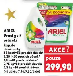 Kaufland Ariel prací prášek nabídka
