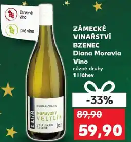 Kaufland ZÁMECKÉ VINAŘSTVÍ BZENEC Diana Moravia Víno nabídka