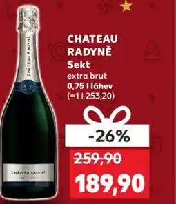 Kaufland CHATEAU RADYNE Sekt extra brut nabídka