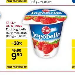 Tesco Zott jogobella nabídka