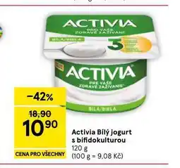 Tesco Activia bílý jogurt s bifidokulturou nabídka
