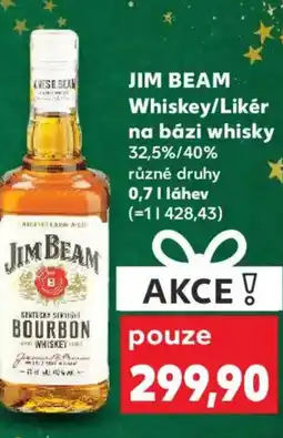 Kaufland JIM BEAM Whiskey/Likér na bázi whisky 32,5%/40% nabídka