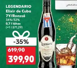 Kaufland LEGENDARIO Elixir de Cuba 7Y/Ronsse nabídka