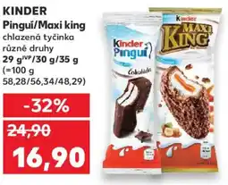 Kaufland KINDER Pingui/Maxi king nabídka