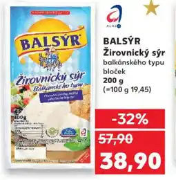 Kaufland BALSÝR Žirovnický sýr nabídka