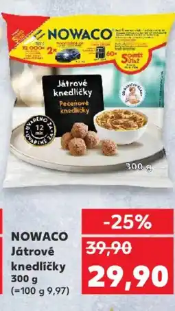 Kaufland NOWACO Játrové knedlíčky nabídka