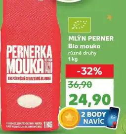 Kaufland MLÝN PERNER Bio mouka nabídka