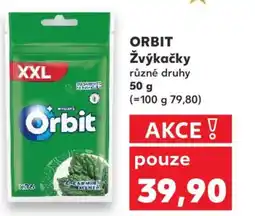 Kaufland ORBIT Žvýkačky nabídka