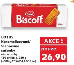 Kaufland LOTUS Karamelizované/ Slepované sušenky nabídka