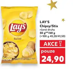 Kaufland LAY'S Chipsy/Stix nabídka