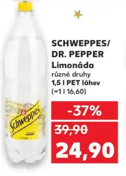 Kaufland SCHWEPPES/ DR. PEPPER Limonáda nabídka