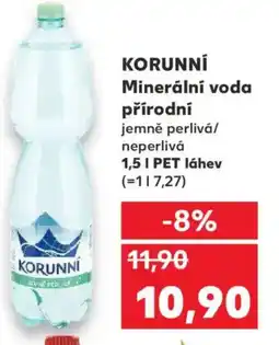 Kaufland KORUNNÍ Minerální voda přírodní nabídka